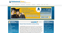 Desktop Screenshot of professionalessay.com