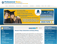 Tablet Screenshot of professionalessay.com